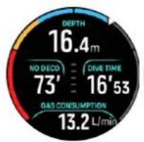 SUUNTO Ocean - Consommation de gaz - 1