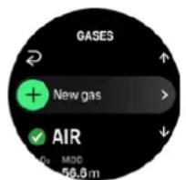GASES + New gas > ↓ AIR 100% MDD 56.8 m