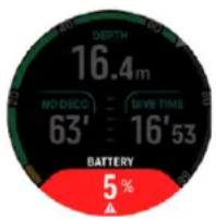 SUUNTO Ocean - Notifications de la batterie - 3