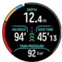 SUUNTO Ocean - Exemple : mode Gaz unique - 6