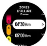 SUUNTO Ocean - Définir les zones d'allure - 1