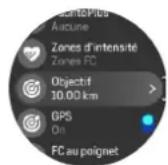 SUUNTO Ocean - Utilisation des objectifs pendant l'exercice - 1