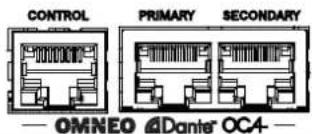 DYNACORD MXE5-64 - Dante/OCA和OMNEO连接 - 1