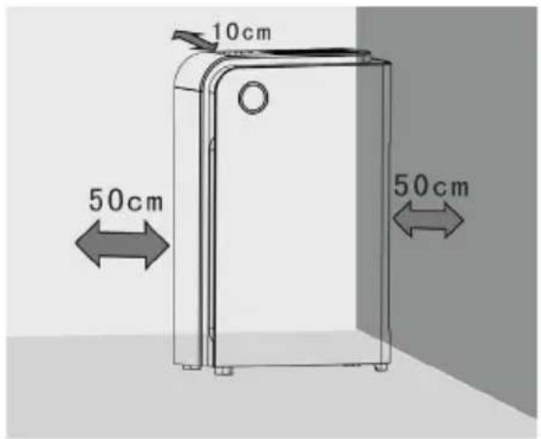 EZICLEAN Air pure 500i - Positioning your device - 1