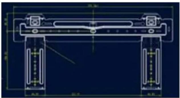 Sauber SERIE 3-2500 - MOUNTING PLATE DIMENSIONS - 1