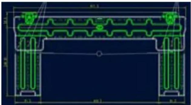 Sauber SERIE 3-2500 - DIMENSÕES DA PLACA DE MONTAGEM - 1