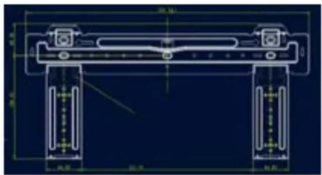Sauber SERIE 3-2500 - DIMENSIONS - PLAQUE DE MONTAGE - 2
