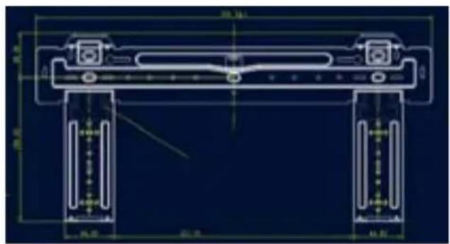 Sauber SERIE 3-3000 - DIMENSOES DA PLACA DE MONTAGEM - 1