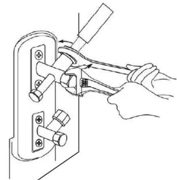 Sauber SERIE 3-3000 - UTILITIZE UMA CHAVE PARA SEGURAR O CORPO PRINCIPAL DA VALVULA - 1