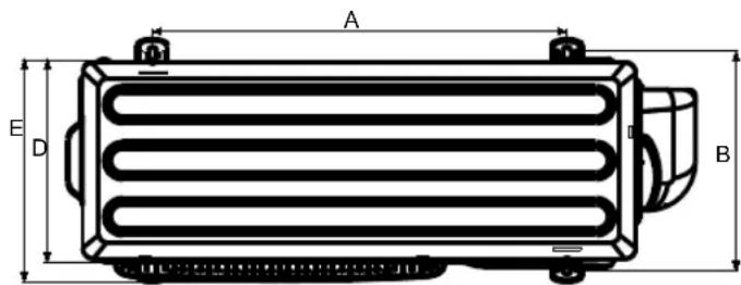 Sauber SERIE 3-3000 - UNIT MOUNTING DIMENSIONS - 2