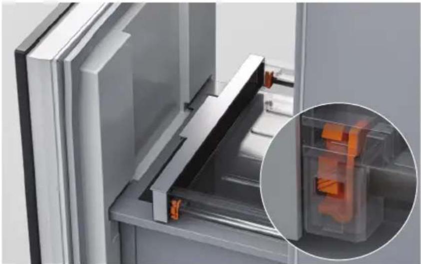 Fisher & Paykel RS3684WLUVE1 - Retrait du bac supérieur du congélateur - 2