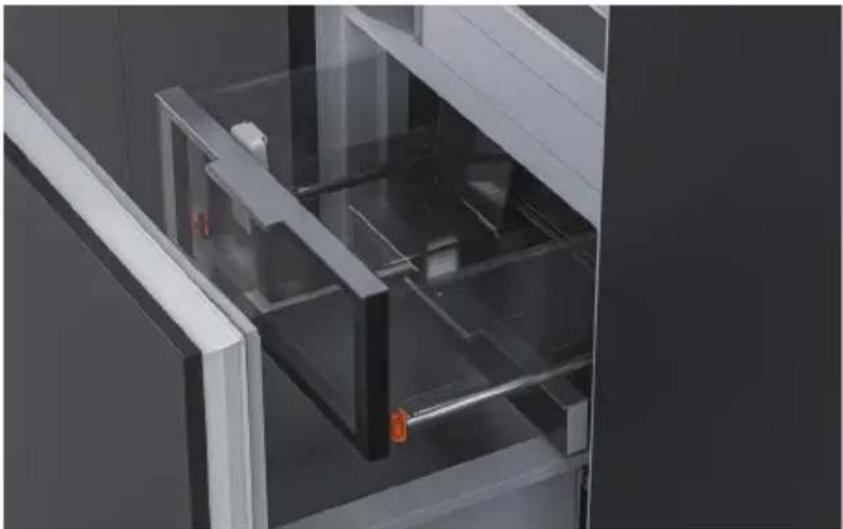 Fisher & Paykel RS3684WLUVE1 - Retrait des bacs du réfrigérateur - 2