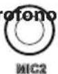 ECG B.TONE 7100 Bigfoot - Connettore di ricarica 16. Ingresso microfono 2 - 1