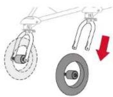 BOB Gear Revolution Flex 3.0 Duallie - Retrait de la roue avant - 1