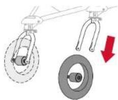 BOB Gear Revolution Flex 3.0 Duallie - Retire la rueda delantera - 1