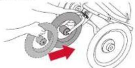 BOB Gear Revolution Flex 3.0 Duallie - Insérer la roue avant - 1