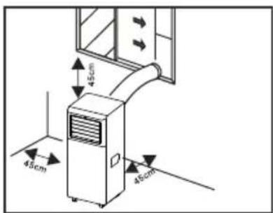 INVENTUM AC702W - DAS AUFSTELLEN DES KLIMAGERÄTS - 1