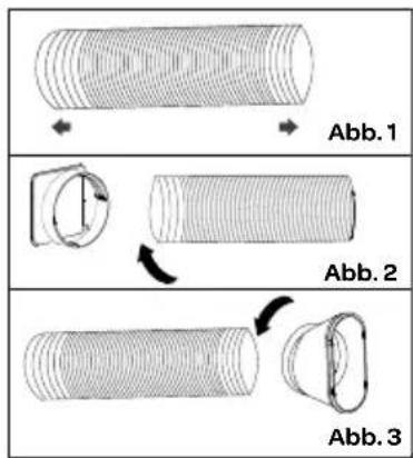 INVENTUM AC702W - INSTALLIEREN DES ABLUFTSCHLAUCHS - 1