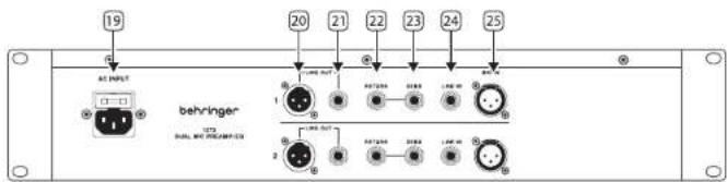 BEHRINGER 1273 - Power Connections: - 2