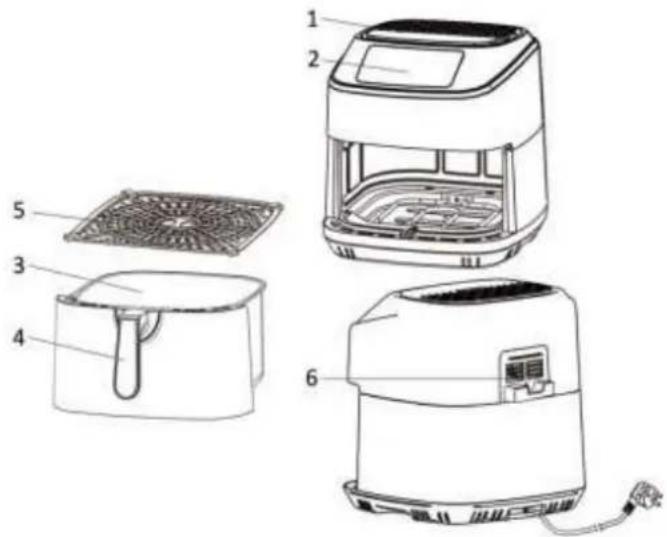 Emerio AF-130285.1 - PARTS DESCRIPTION - 1