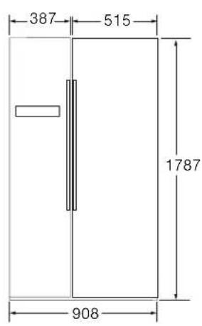 BOSCH KAD93AIDP - Installationdimensions - 1