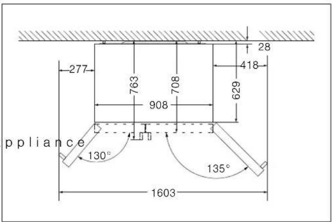 BOSCH KAD93AIDP - Dooropeningangle - 1