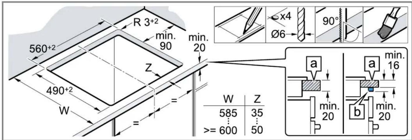 BOSCH NKE611GA2E - Möbel vorbereiten - 1
