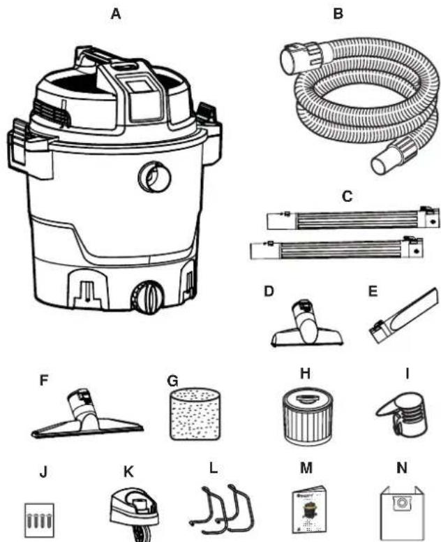 Vacmaster Professional VJH1211PF 0204 - UNPACKING & CHECKING CARTON CONTENTS - 1