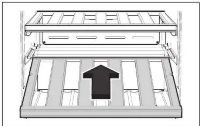 SMEG CVI040BE - Positionnement de la clayette inférieure en modalité de présentation - 4