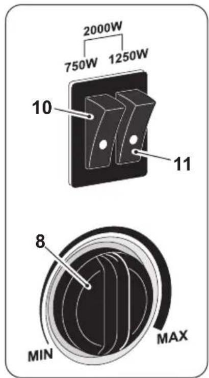 OLIMPIA SPLENDID Caleo Metal - Drehknopf,8" - Thermostat - 1