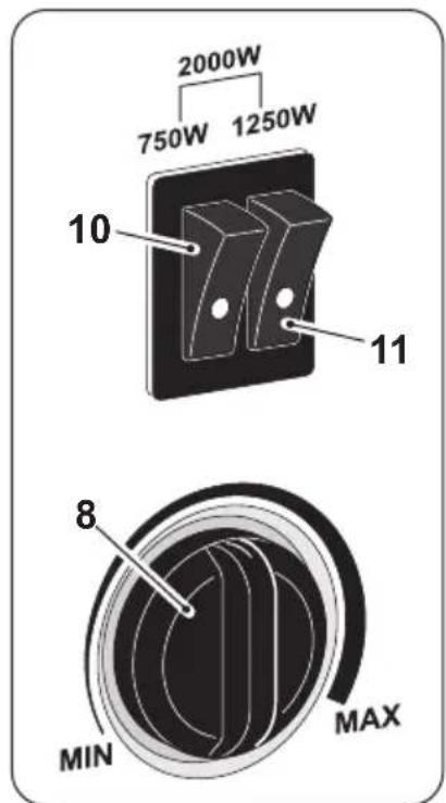 OLIMPIA SPLENDID Caleo Metal - Knob "8" - Thermostat - 1