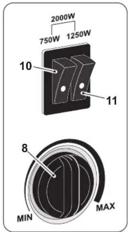 OLIMPIA SPLENDID Caleo Metal - Manopola "8" - Termostato - 1