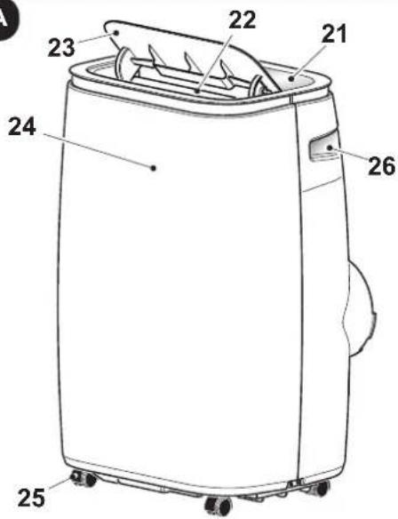 OLIMPIA SPLENDID Dolceclima Brezza 10 HP WiFi - - PÄÄOSIEN TUNNISTAMINEN (kuva A) - 1
