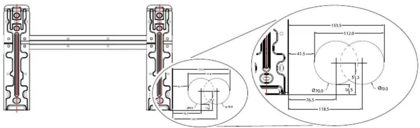 OLIMPIA SPLENDID Alysea E - Pasul 3: Realizare găuri în zid - 1