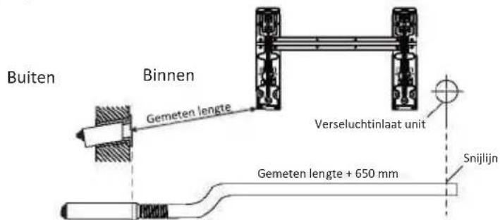 OLIMPIA SPLENDID Alysea E - Stap 7: Verseluchtleiding aansluiten en filter plaatsen - 2