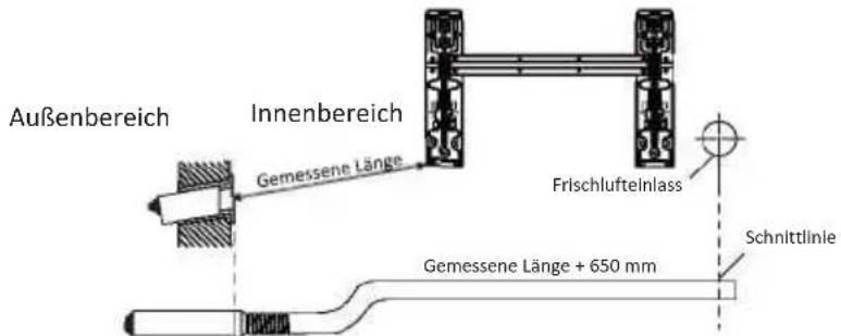 OLIMPIA SPLENDID Alysea E - Schritt: Die Frischluftleitung anschließen und den Filter einsetzen - 2