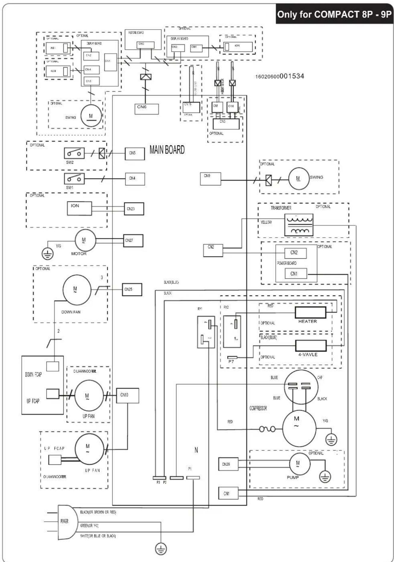 OLIMPIA SPLENDID Dolceclima Compact 8X - - ELEKTRISCH SCHEMA - 1