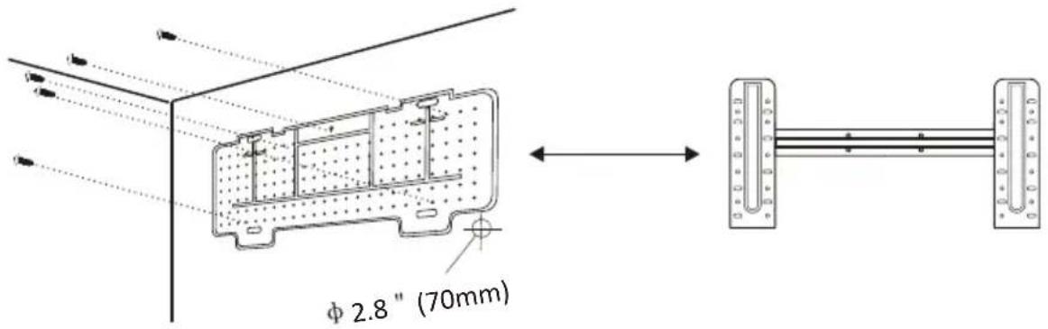 OLIMPIA SPLENDID Mystral E - Step2: Install Mounting Plate - 1