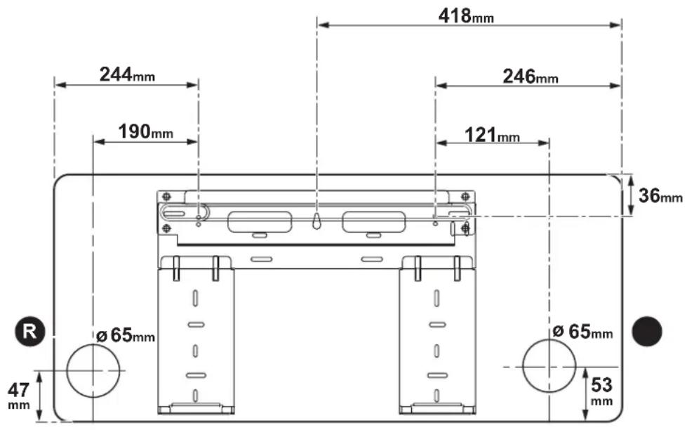 OLIMPIA SPLENDID Nexya Energy E - - Réalisation de trous pour le passage de tubes - 2