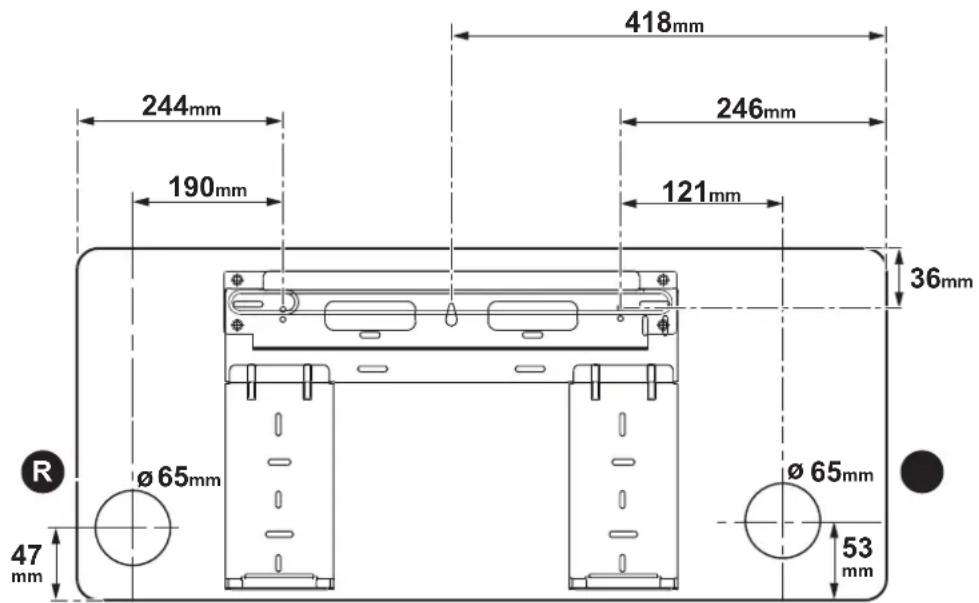 OLIMPIA SPLENDID Nexya Energy E - - Gaten boren voor de doorgang van de buizen - 2