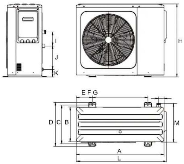 OLIMPIA SPLENDID Sherpa Monobloc S2 E - Rozmery - 1