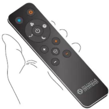 OLIMPIA SPLENDID Vertigo - - USE OF THE REMOTE CONTROL - 1