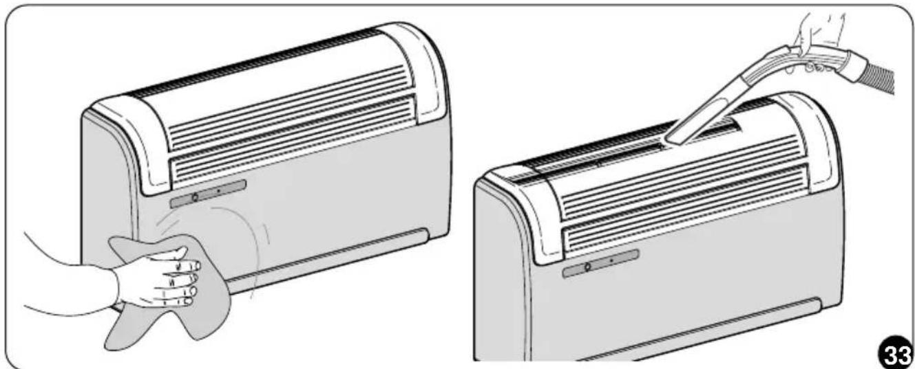 OLIMPIA SPLENDID Unico Edge - - Limpeza do aparelho e do controlo remoto - 1