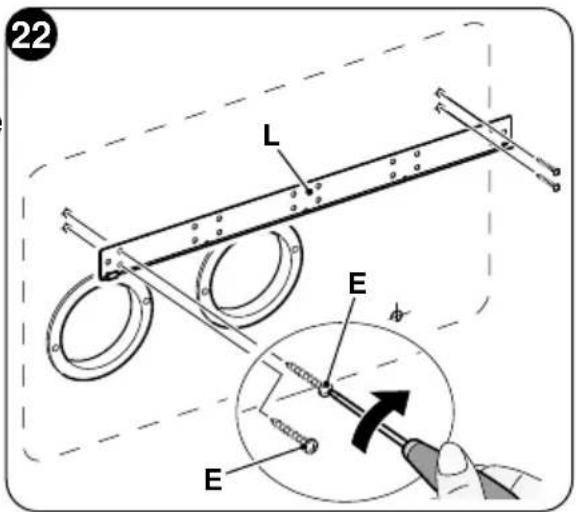 OLIMPIA SPLENDID Unico Edge - - Pozitionarea aparatului pe suporturile de fixare - 1