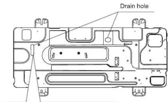 OLIMPIA SPLENDID Sherpa Aquadue Tower S3 E - Drain hole position - 2