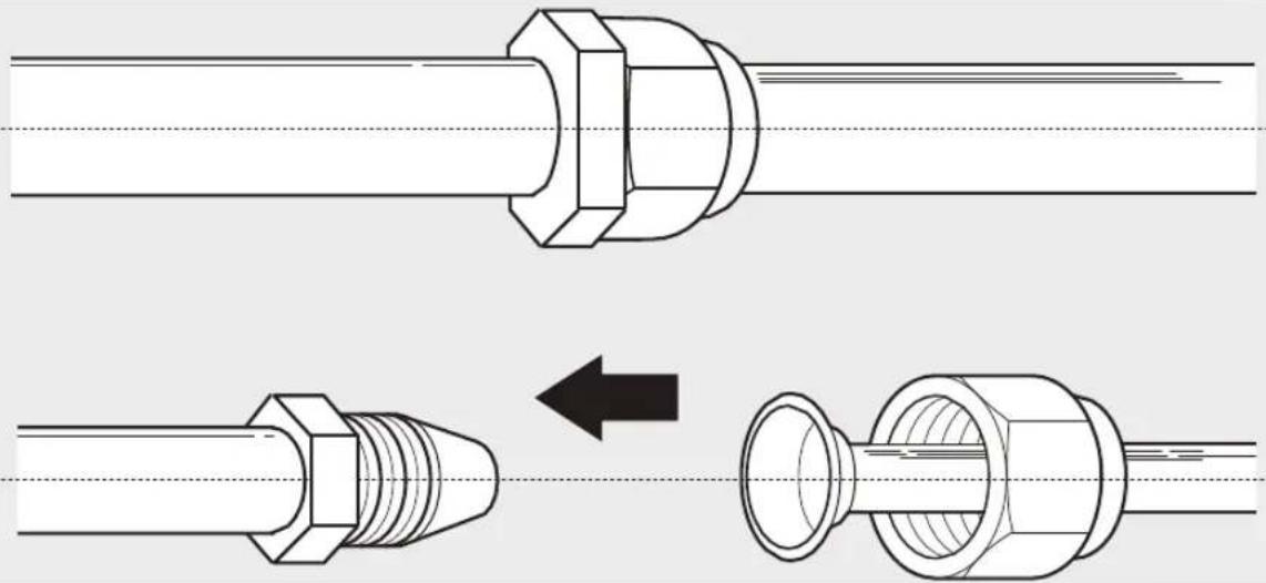 Sauber SERIE 5-4500 - LIGAÇÃO DO TUBO DE REFRIGERANTE - 1