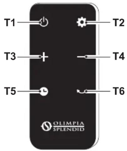 OLIMPIA SPLENDID Caldo Trendy T - - BEDIENFELD UND FERNBEDIENUNG\* - 2