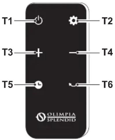 OLIMPIA SPLENDID Caldo Trendy T - - PANEL DE MANDOS Y MANDO A DISTANCIA\* - 2