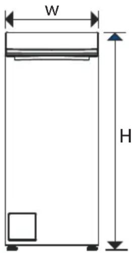 HAIER HW90-BPD13386U1 - Dimensions du produit - 2
