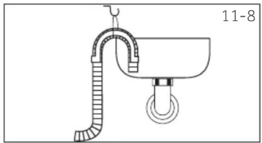 HAIER HW90-BPD13386U1 - Raccordement du tuyau de vidange à l'évier - 1